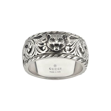 feline head gucci ring|authentic gucci dog collar.